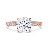 Hidden Halo Round-Cut Engagement Ring